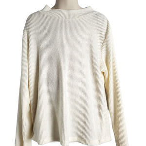 Full Tilt Girls Long Sleeve Shirt Size 10-12 XL Thin Sweater White Cream